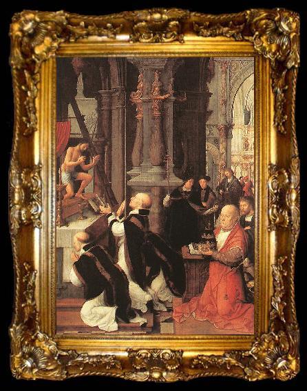 framed  ISENBRANT, Adriaen Mass of St Gregory sf, ta009-2